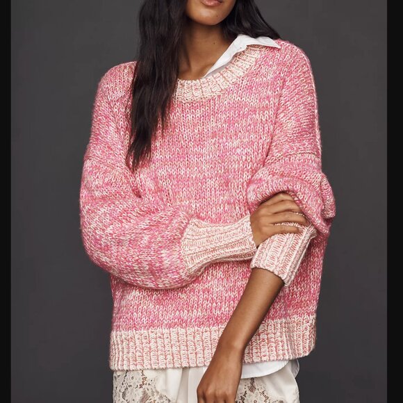 Maeve Sweaters - Maeve Oversized Crew-Neck Sweater